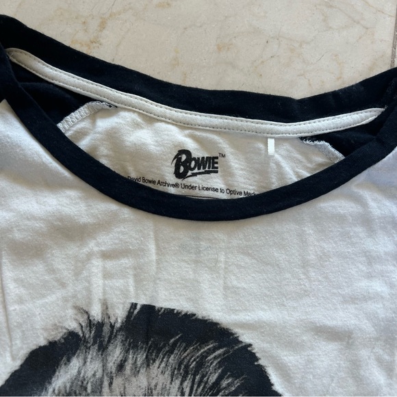 MKT Studio $90 David Bowie 3/4 Sleeve Tshirt Sz Medium - Picture 2 of 5